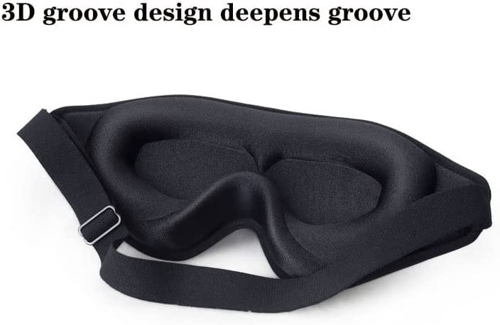 3D Contoured Blackout Sleep Mask for Men and Travel