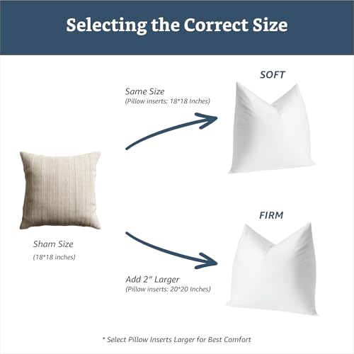 Soft Supportive Pillow Inserts for Bed and Home Decor