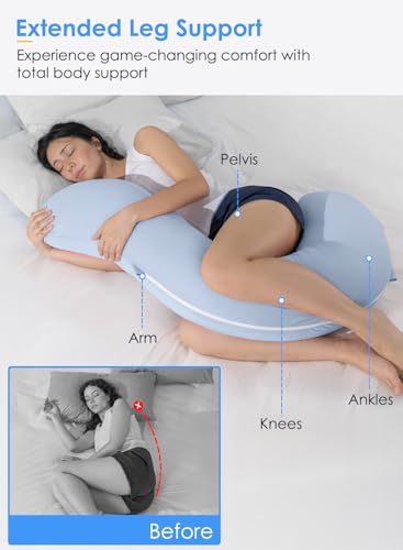 S-Shaped Full Body Hug Pillow for Adult Side Sleepers