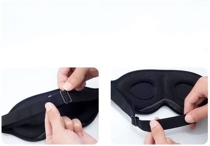 3D Blackout Contoured Sleep Mask for Side Sleepers