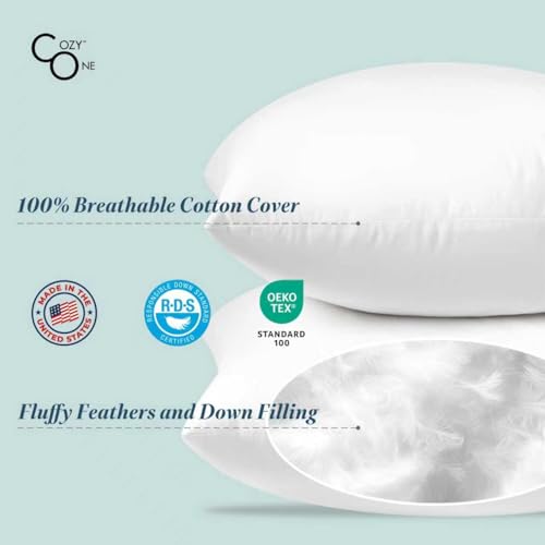 Soft Supportive Pillow Inserts for Bed and Home Decor