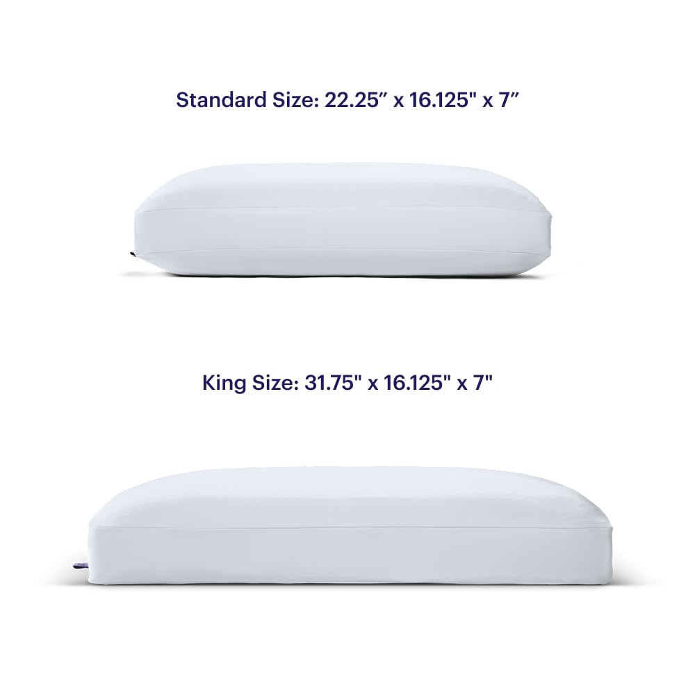 Soft Purple DreamLayer Bed Pillow for Comfortable Sleep