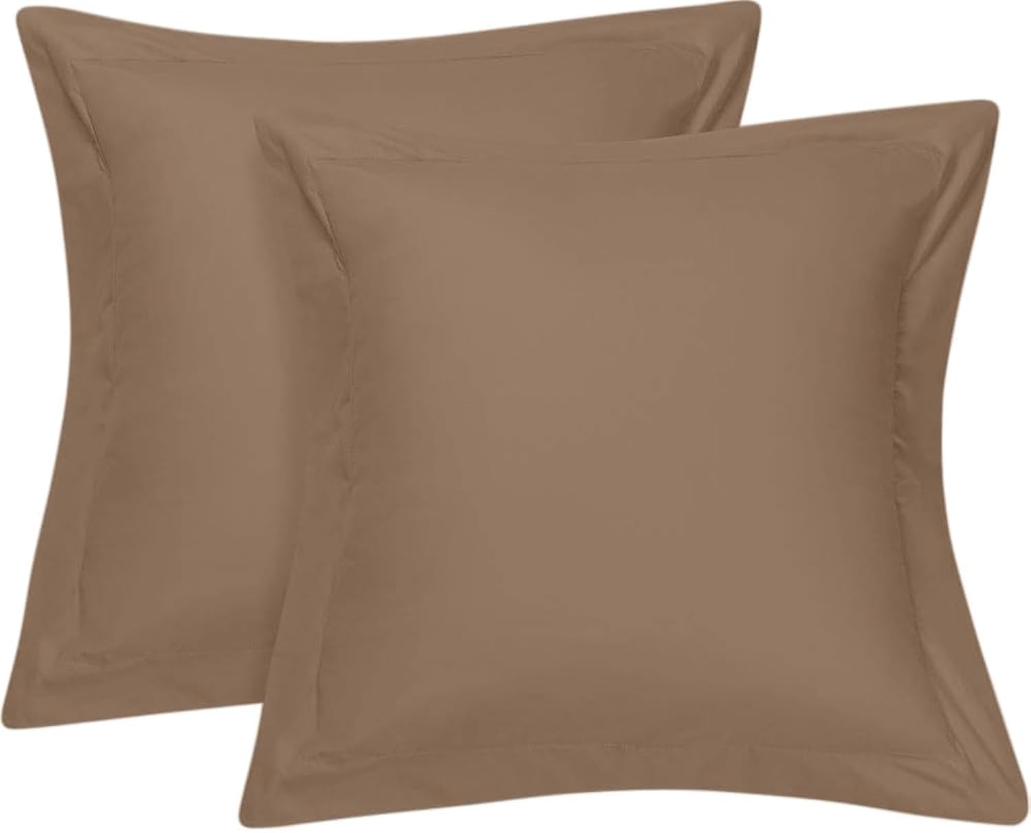 600 Thread Count Cotton Euro Pillow Shams Set of 2