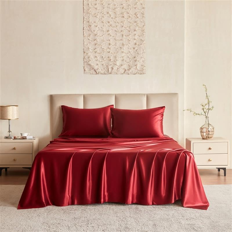 22 Momme 100% Mulberry Silk Luxury Sheet & Pillowcase Set