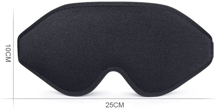 3D Contoured Blackout Sleep Mask for Men and Travel