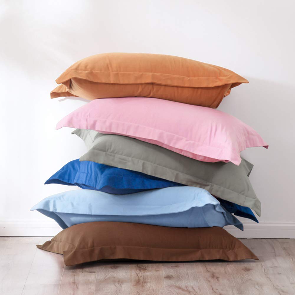 Soft Microfiber Euro Pillow Shams with Envelope Closure Set of 2