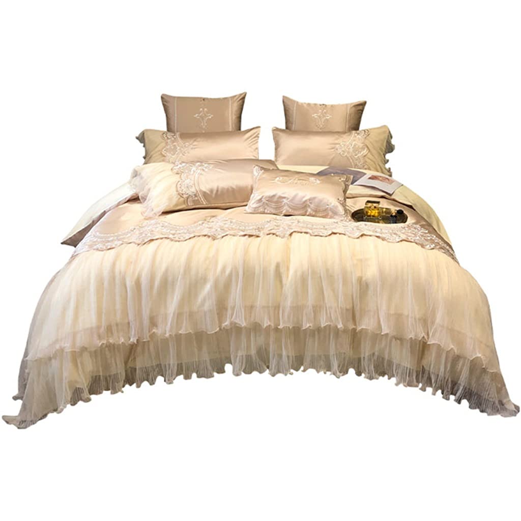 Long-Staple Cotton French Embroidered Duvet Cover Set