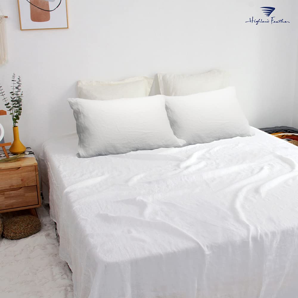 100% French Linen Luxury Bed Sheet Set