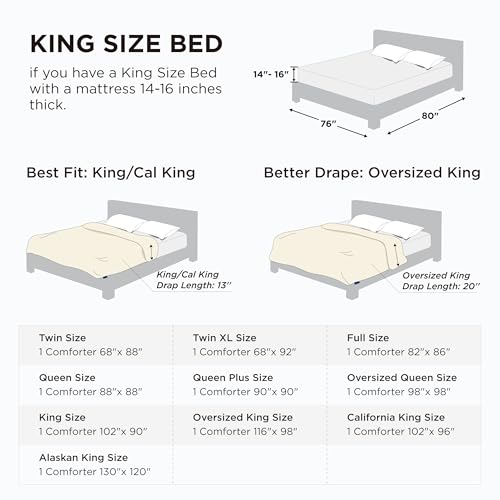 All-Season Quilted Down-Alternative Comforter Duvet Insert