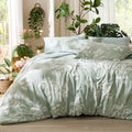 Reversible Floral Bed-in-a-Bag Comforter Set with Sheets