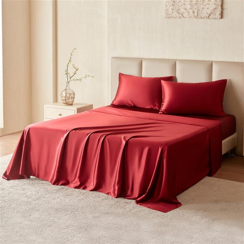 22 Momme 100% Mulberry Silk Luxury Sheet & Pillowcase Set