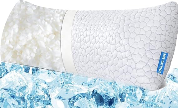 Cooling Shredded Memory Foam Pillow for Comfortable Sleep