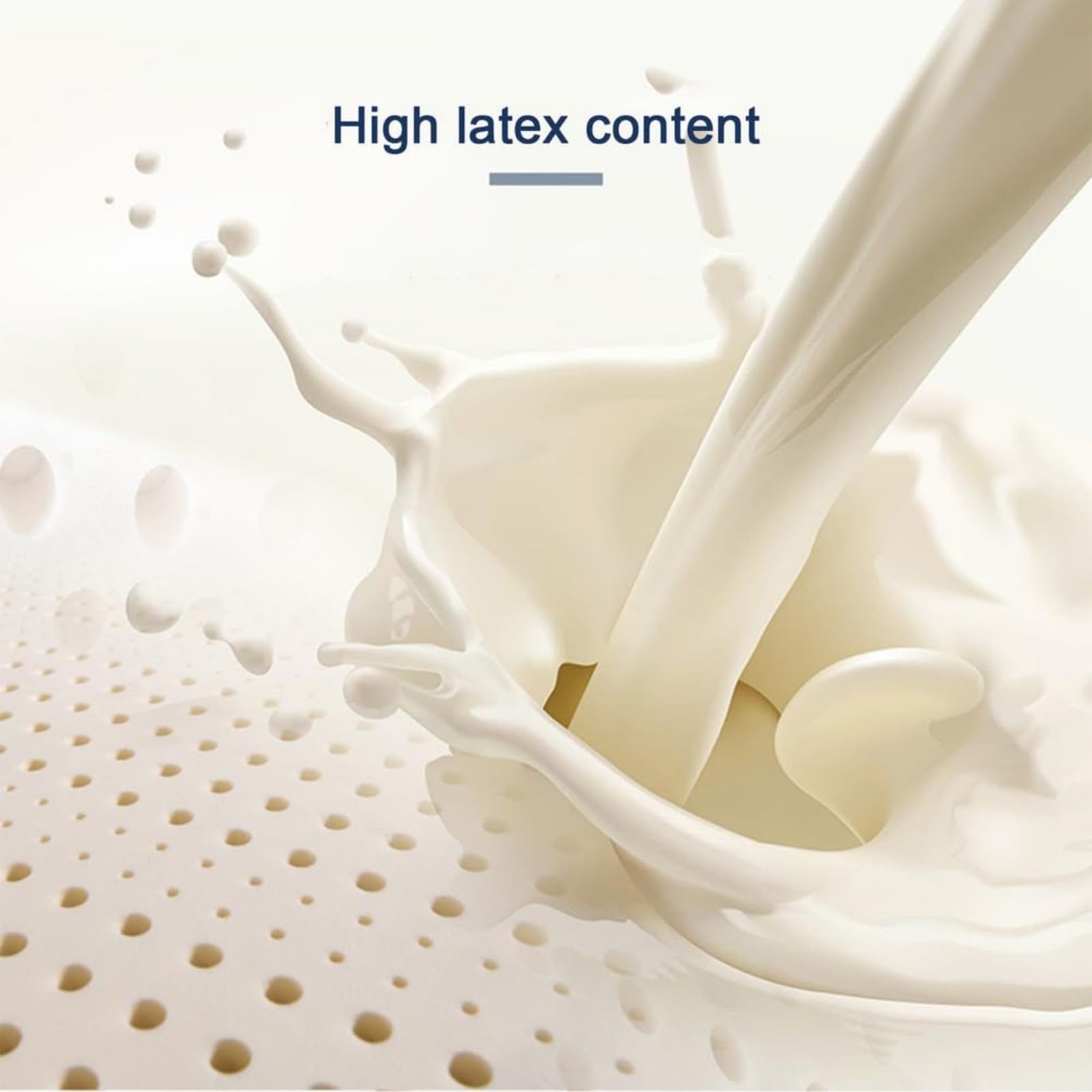 Breathable Natural Latex Mattress Topper for Pressure Relief