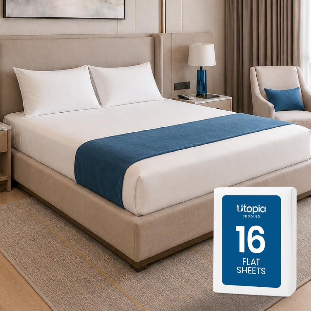 Ultra-Soft Breathable Hotel-Style Flat Bed Sheet