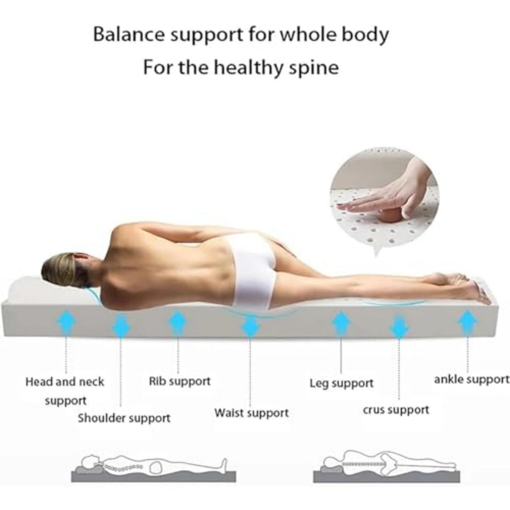 Breathable Natural Latex Mattress Topper for Pressure Relief