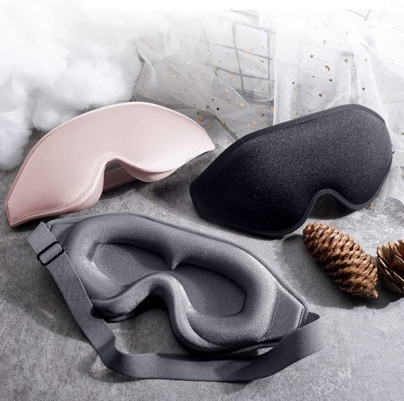 3D Contoured Blackout Sleep Mask for Men and Travel