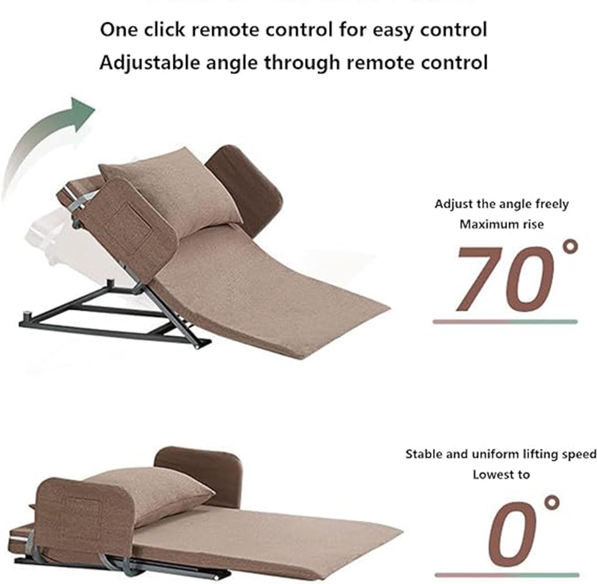 Electric Adjustable Bed Backrest Pillow Lifter for Support