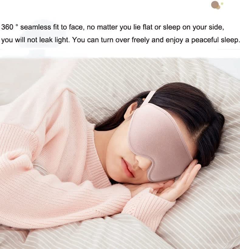 3D Contoured Blackout Sleep Mask for Men and Travel