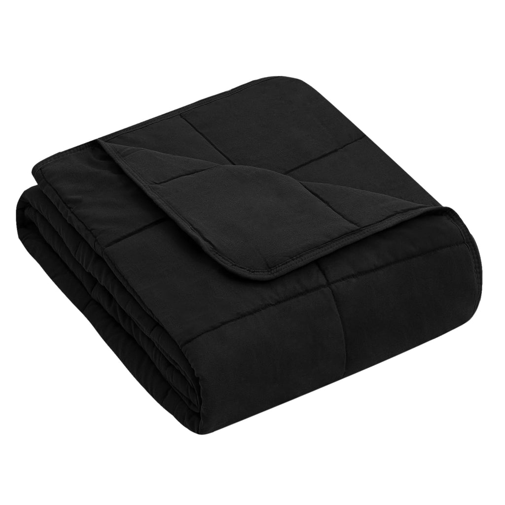 Breathable Cooling Microfiber Weighted Blanket with Glass Beads