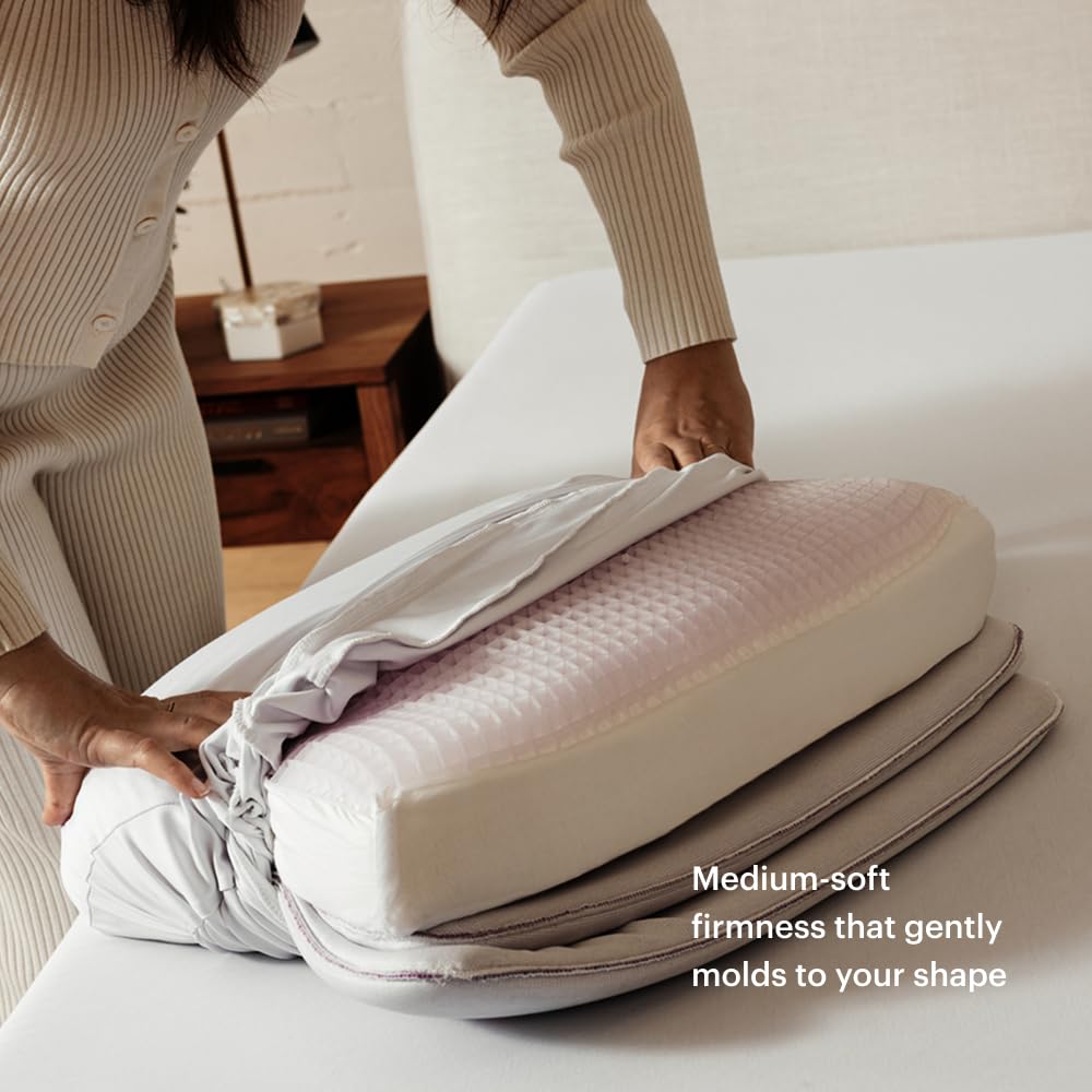 Soft Purple DreamLayer Bed Pillow for Comfortable Sleep