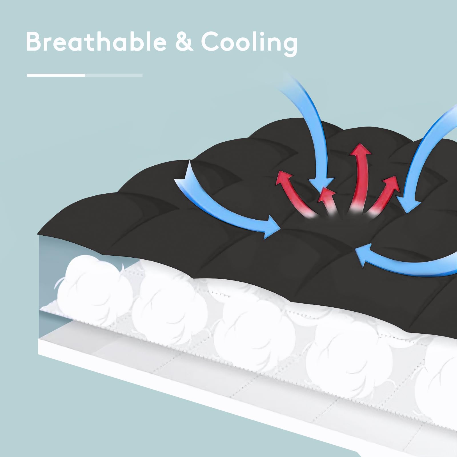 Extra-Thick Cooling Down-Alternative Mattress Topper
