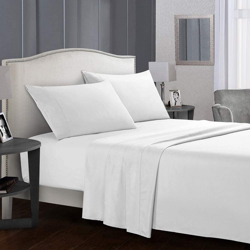 Deep Pocket Microfiber Stain-Resistant Bed Sheet Set