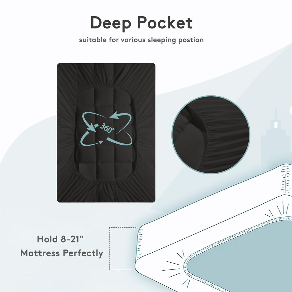 Extra-Thick Cooling Down-Alternative Mattress Topper