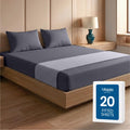 Bulk 20-Pack Queen 16-Inch Deep Pocket Hotel Fitted Sheets