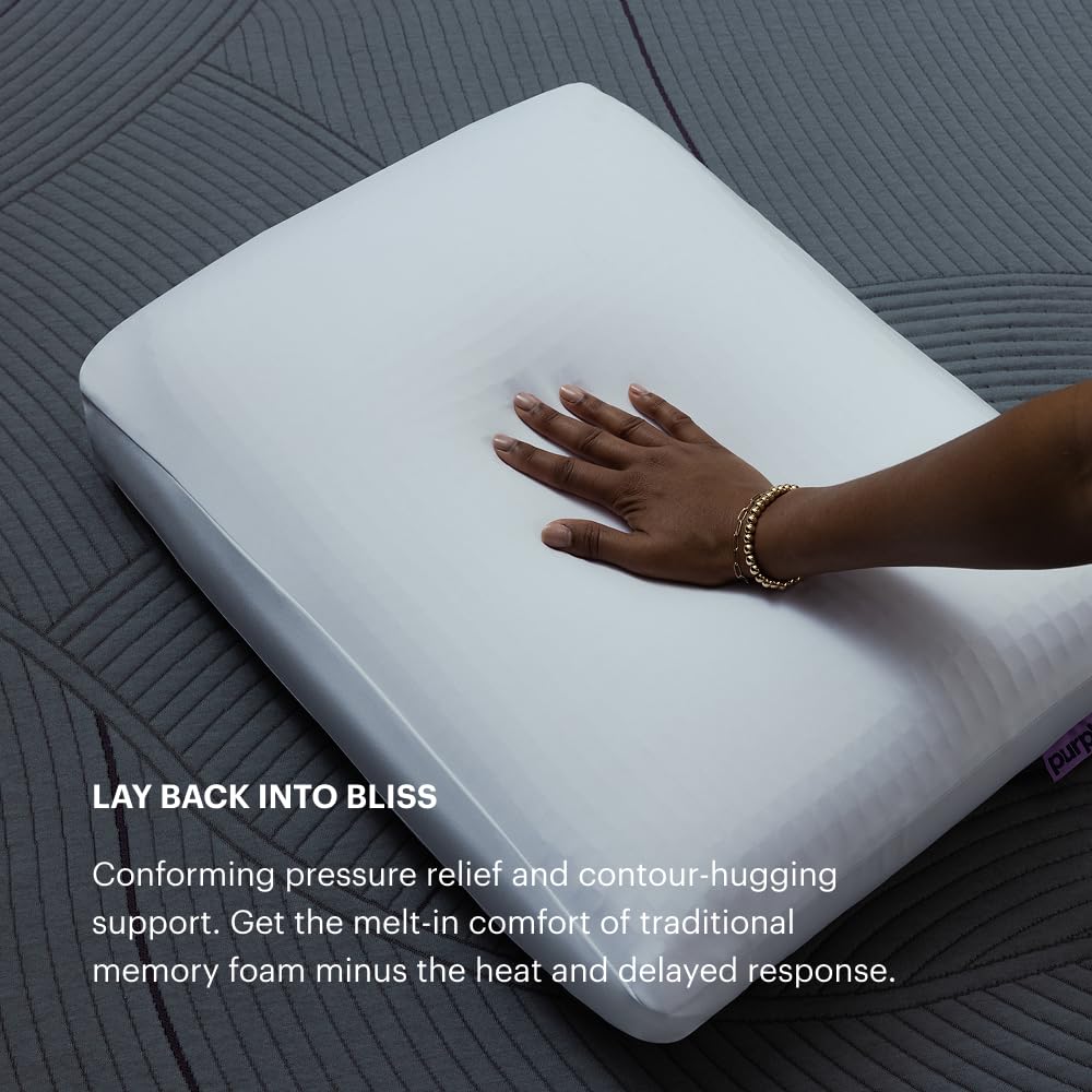 Soft Purple DreamLayer Bed Pillow for Comfortable Sleep