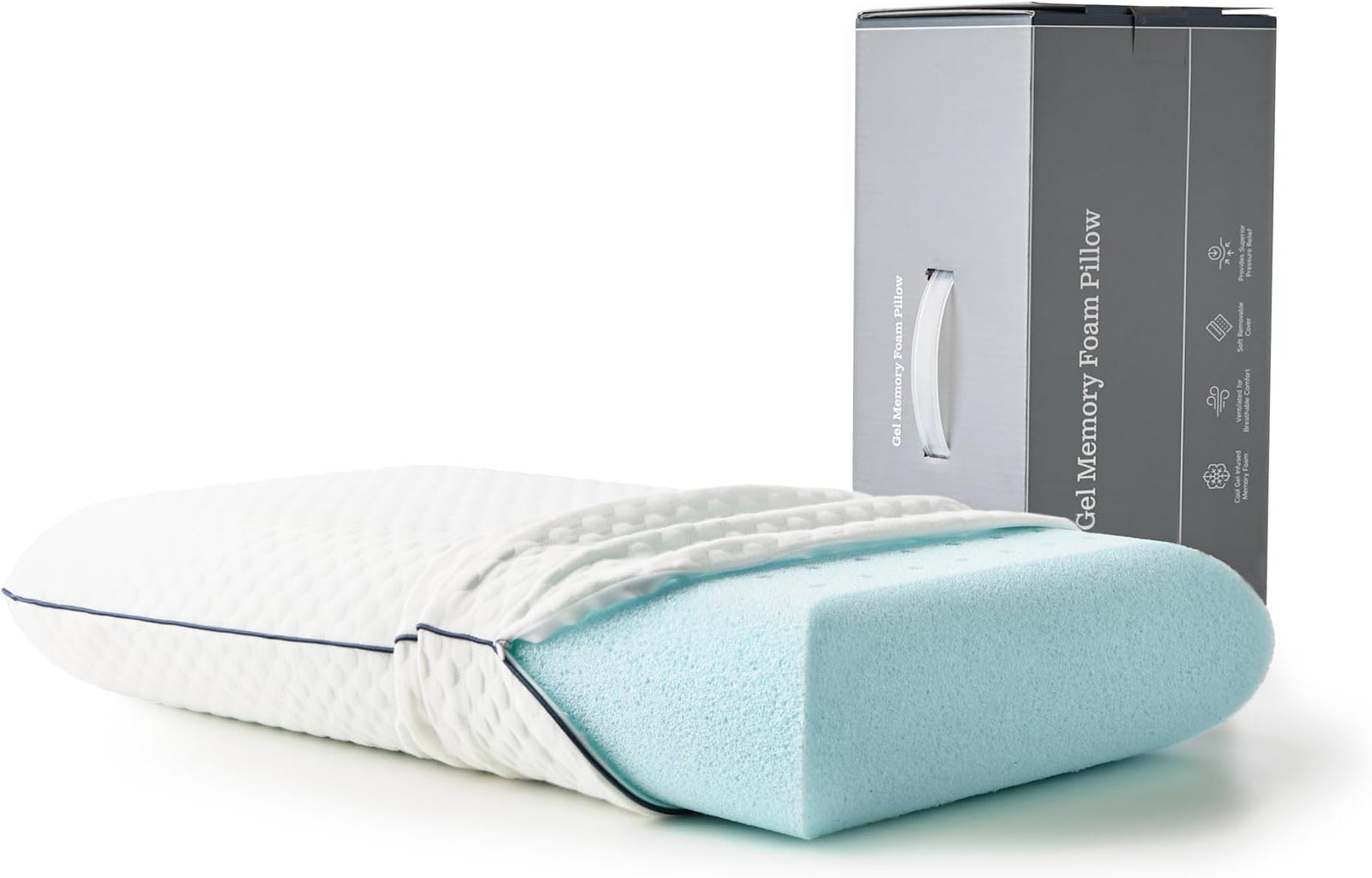 Cooling Gel Memory Foam Pillow for Comfortable Sleep