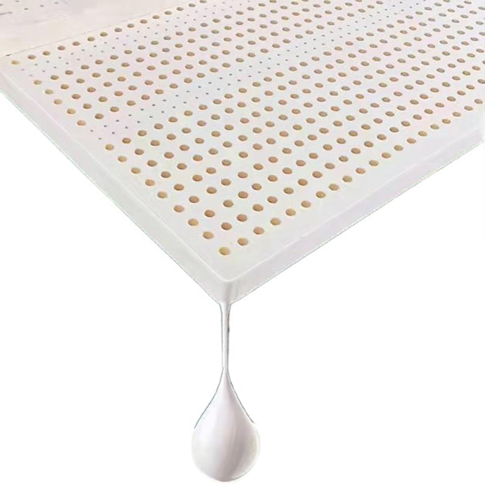 6-Inch Breathable Natural Latex Mattress Topper for Twin Beds