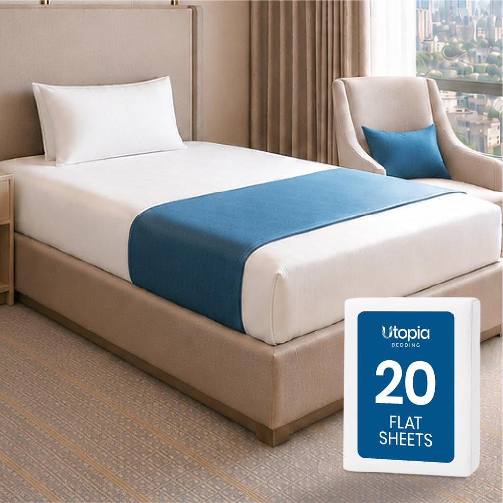 Ultra-Soft Breathable Hotel-Style Flat Bed Sheet