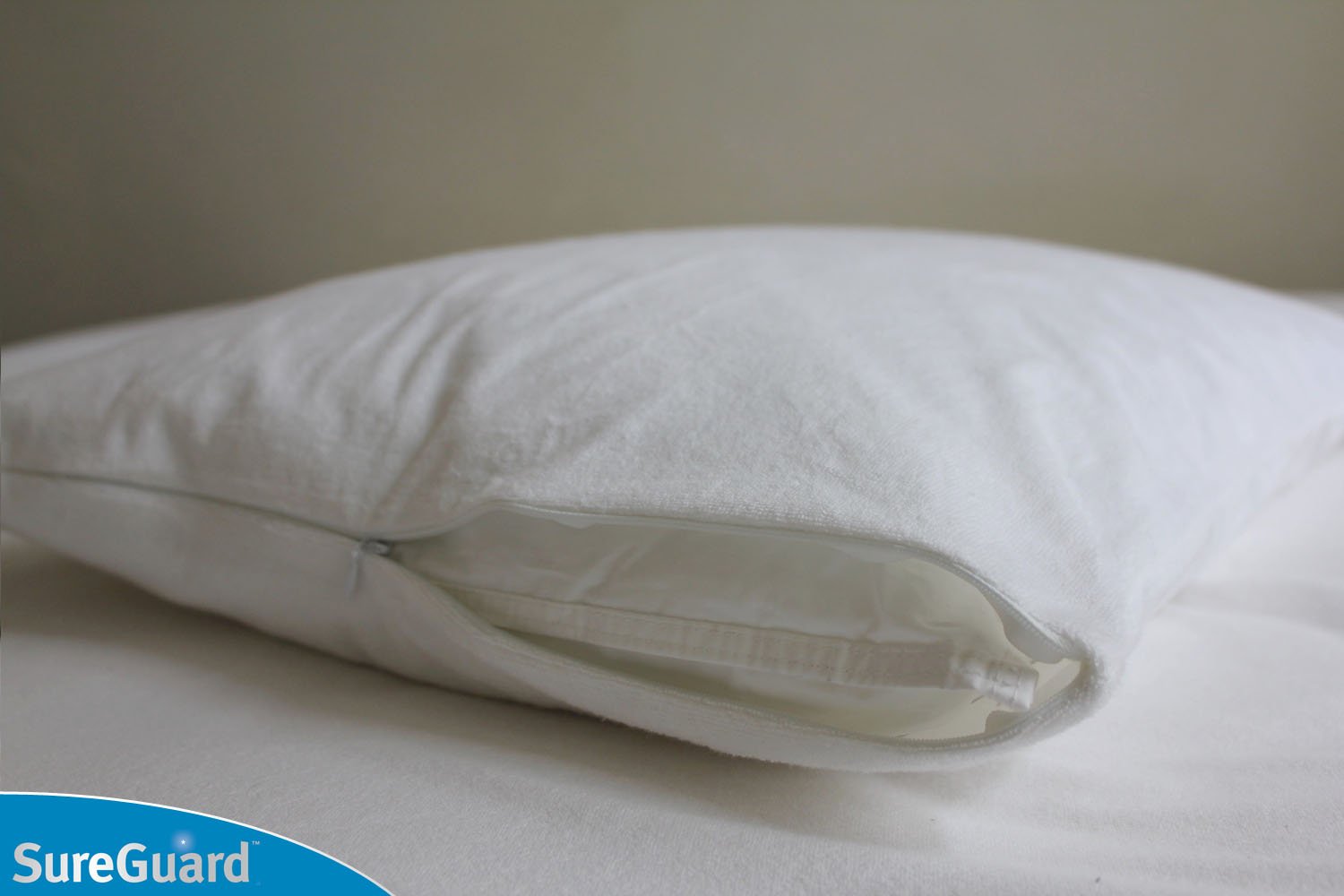 Waterproof Hypoallergenic Zippered Cotton Pillow Protectors