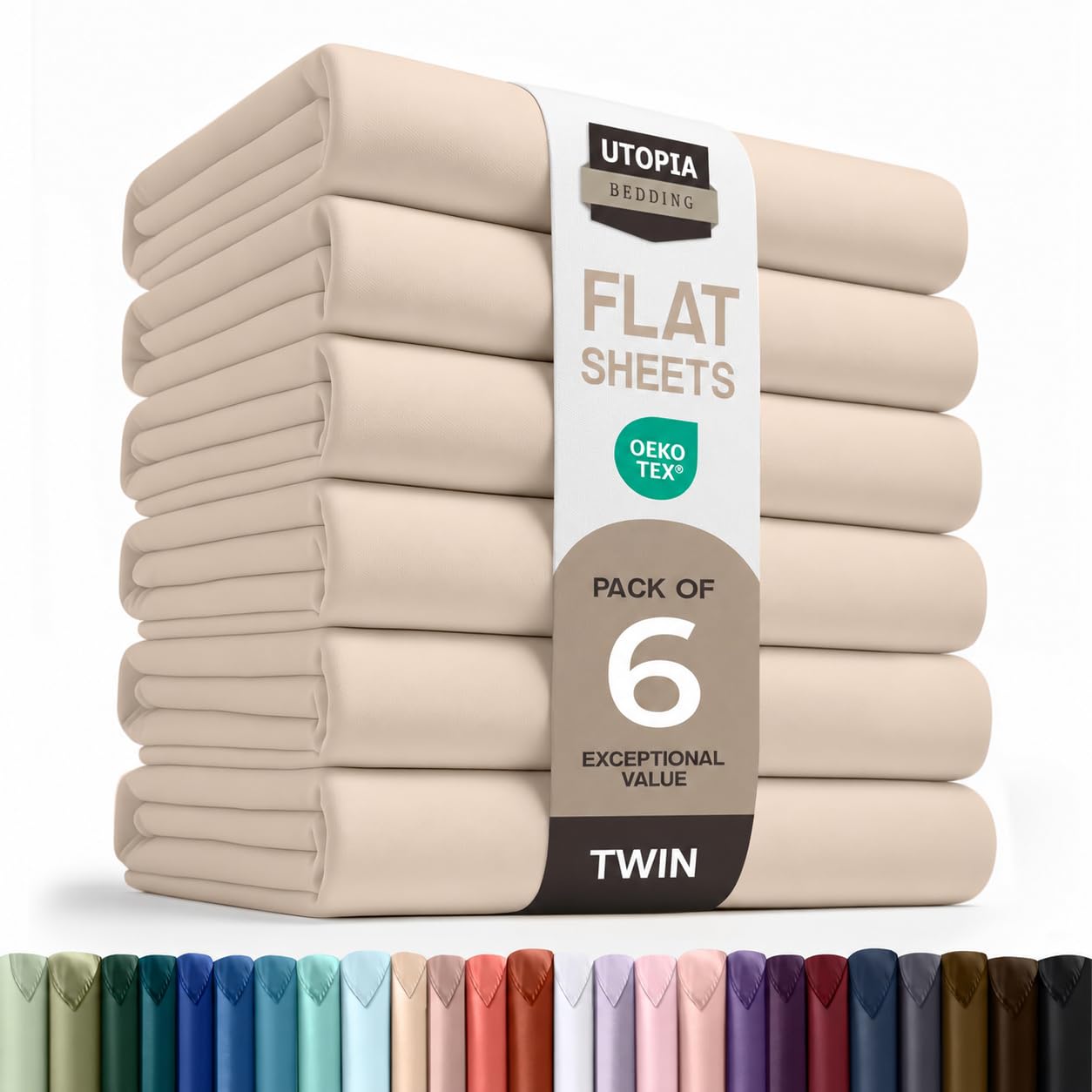 Ultra-Soft Breathable Hotel-Style Flat Bed Sheet