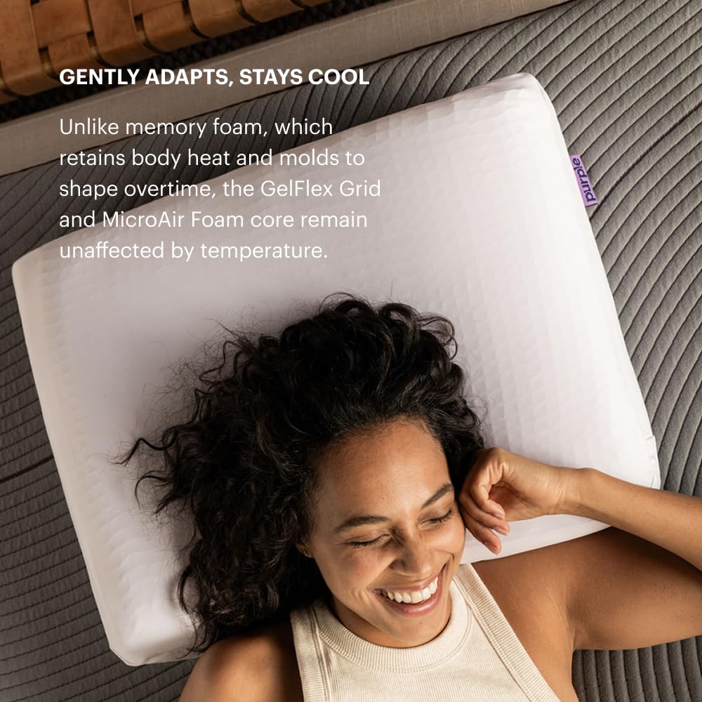 Soft Purple DreamLayer Bed Pillow for Comfortable Sleep