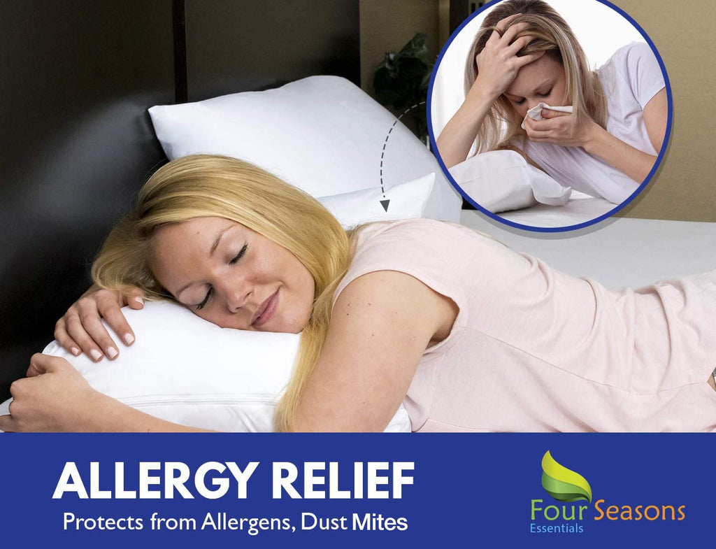 Premium Zippered Pillow Protector Covers 2-Pack