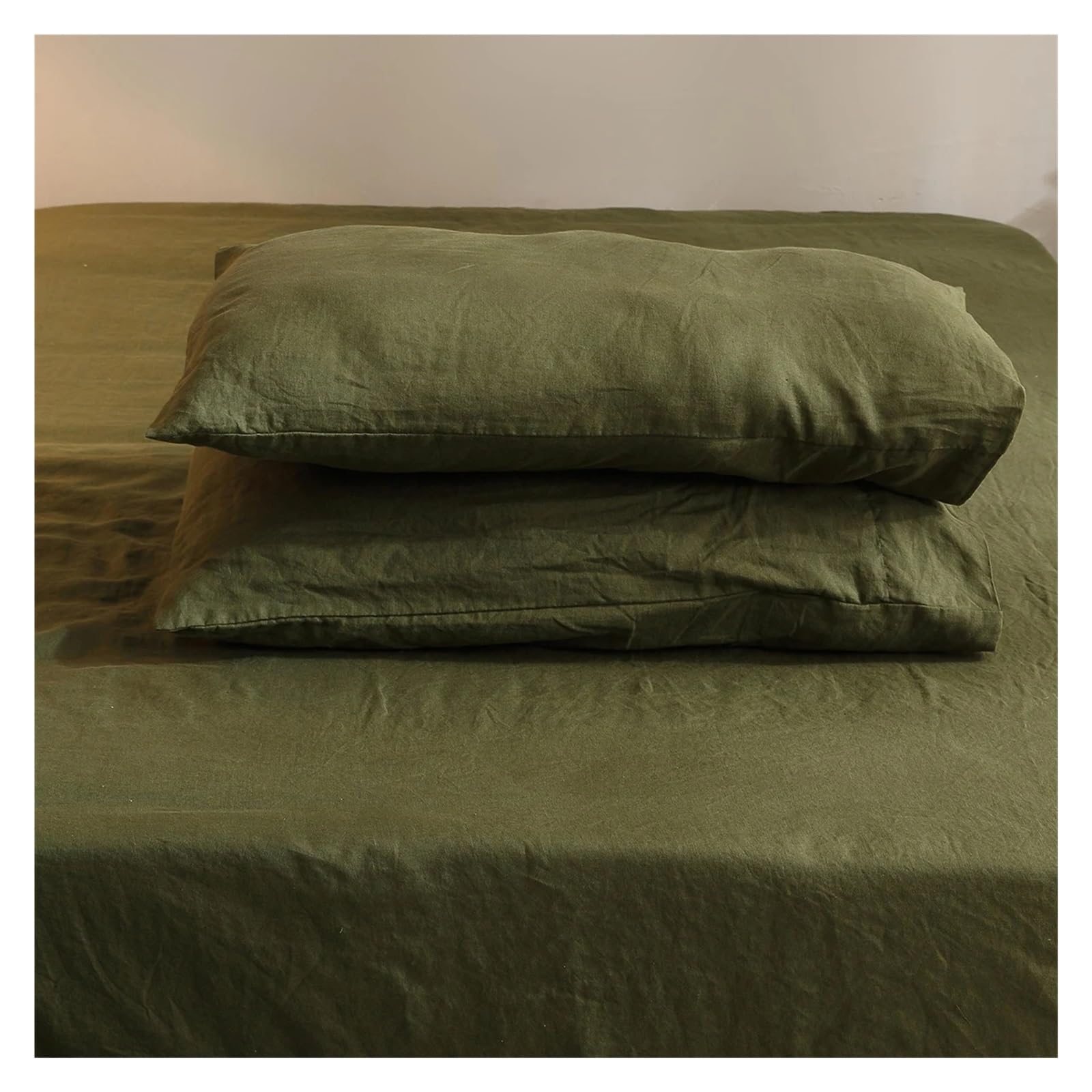 100% Flax Linen 4-Piece Deep Pocket Bed Sheet Set