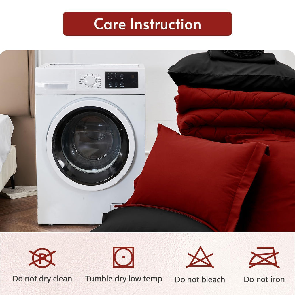 7-Piece Reversible All-Season Bed-in-a-Bag Comforter Set