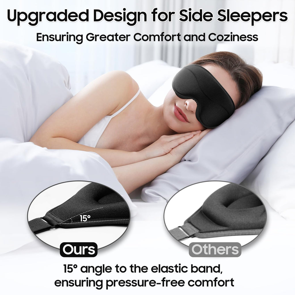 3D Total Blackout Silky Soft Adjustable Sleep Mask