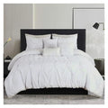 Queen White Bed-in-a-Bag Comforter Bedding Set