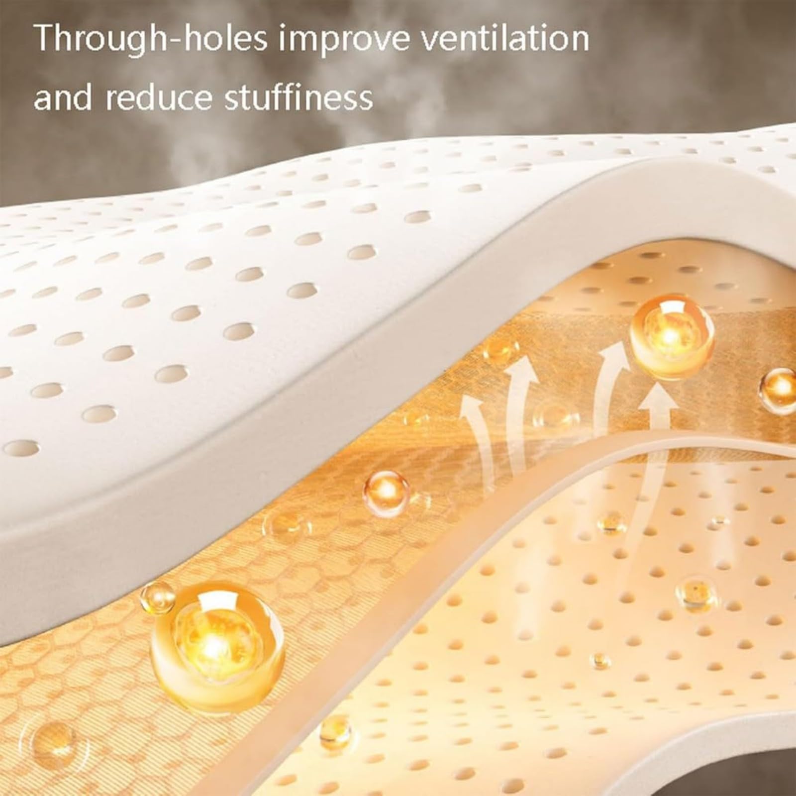 Breathable Natural Latex Mattress Topper for Pressure Relief