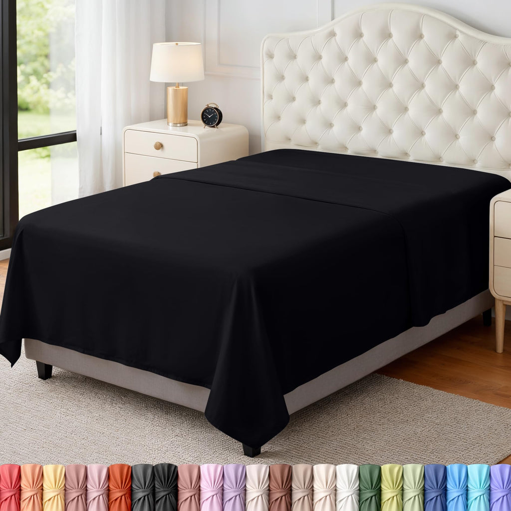 Ultra-Soft Breathable Hotel-Style Flat Bed Sheet