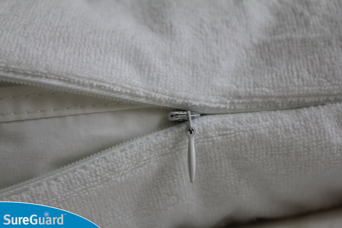 Waterproof Hypoallergenic Zippered Cotton Pillow Protectors