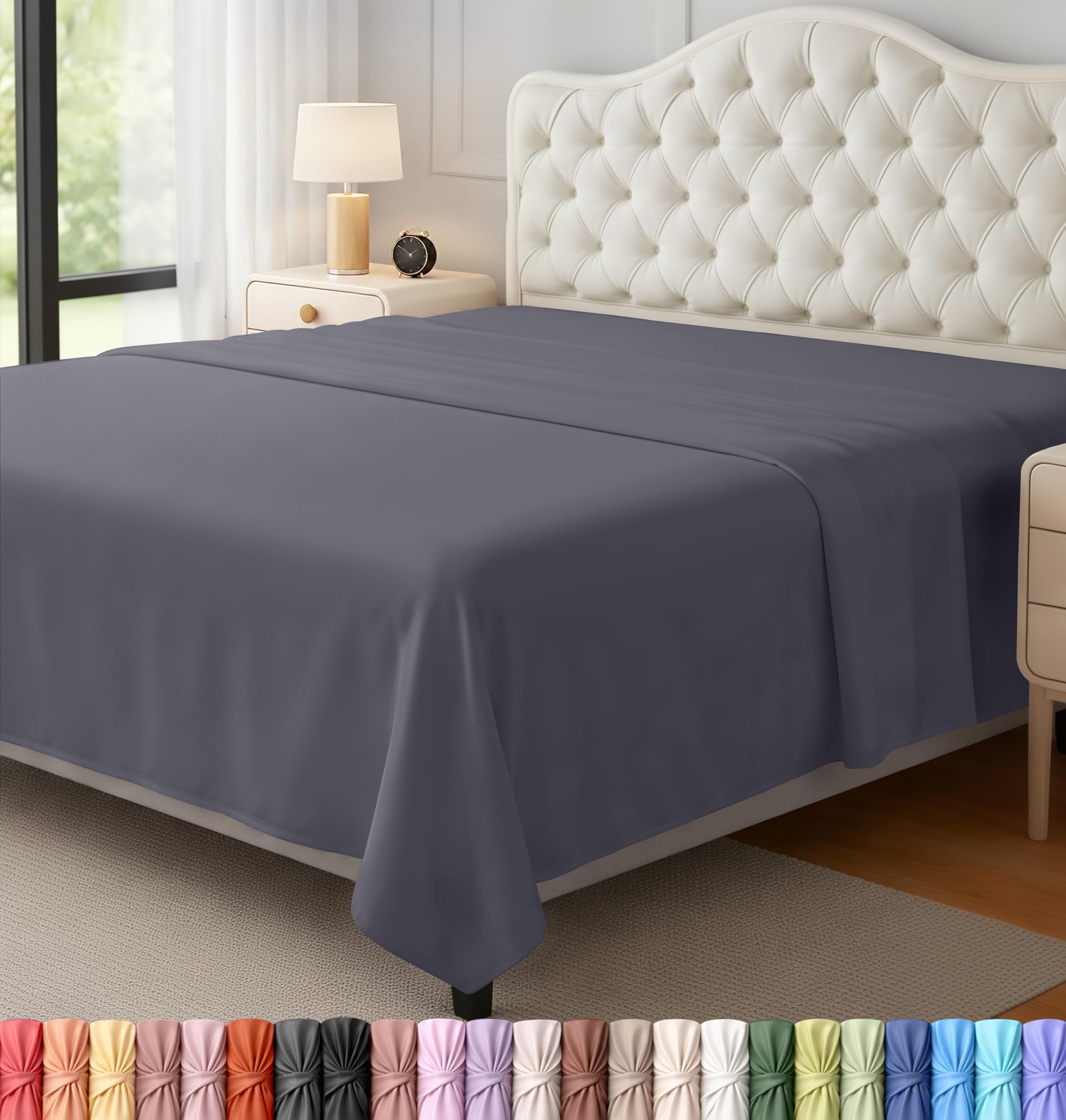 Ultra-Soft Breathable Hotel-Style Flat Bed Sheet