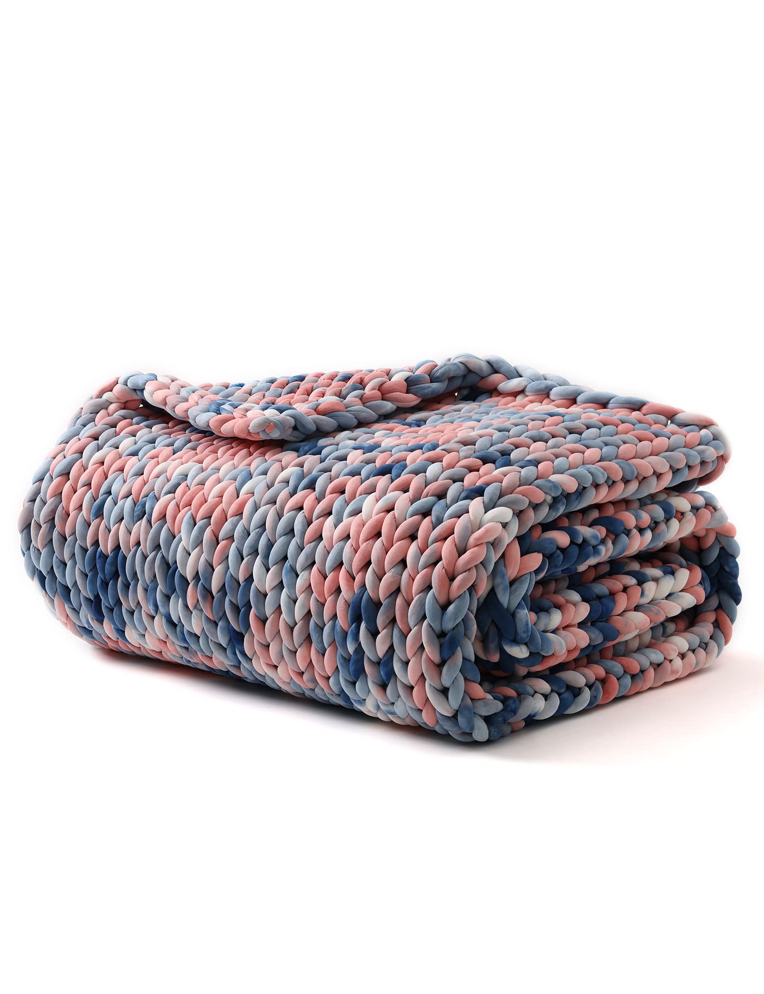 Chunky Knit Weighted Blanket with Breathable Cozy Design