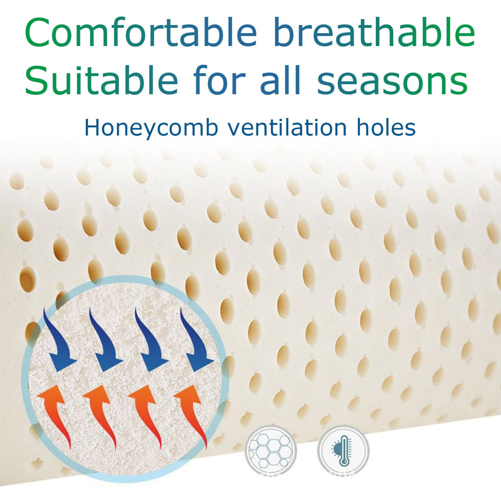 6-Inch Breathable Natural Latex Mattress Topper for Twin Beds