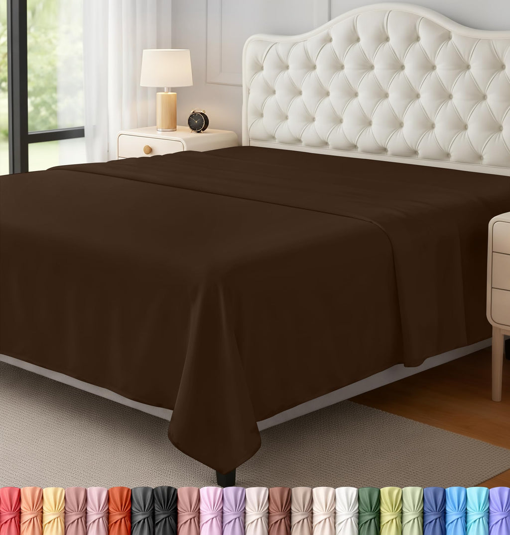 Ultra-Soft Breathable Hotel-Style Flat Bed Sheet