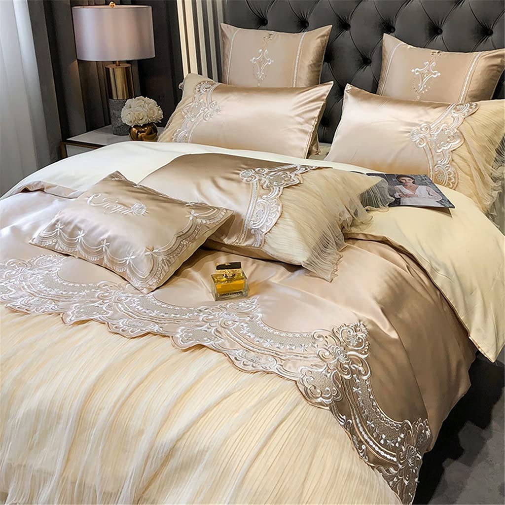 Long-Staple Cotton French Embroidered Duvet Cover Set