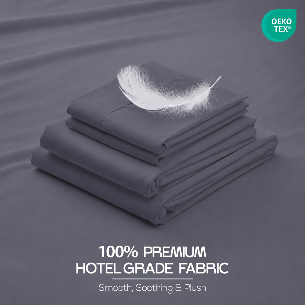 Bulk 10-Pack Queen 4-Piece Hotel Bed Sheet Sets