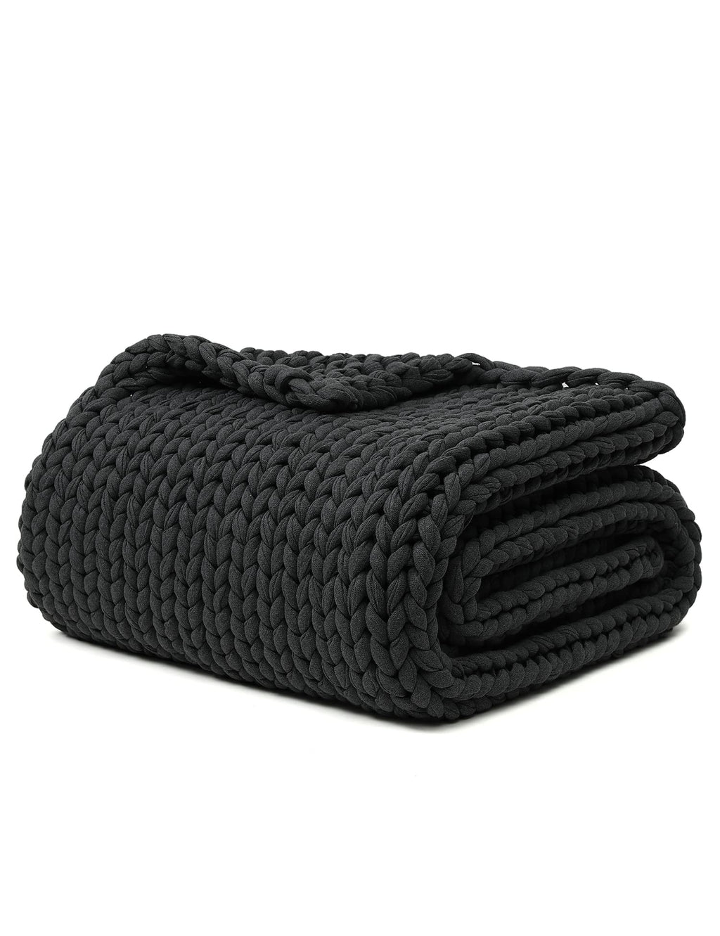 Chunky Knit Weighted Blanket with Breathable Cozy Design